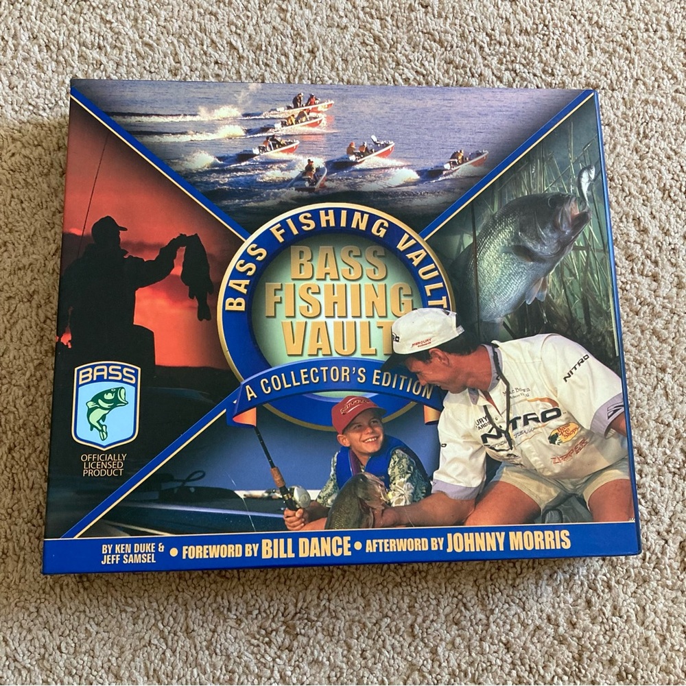 Bass Fishing History Vault Book with case